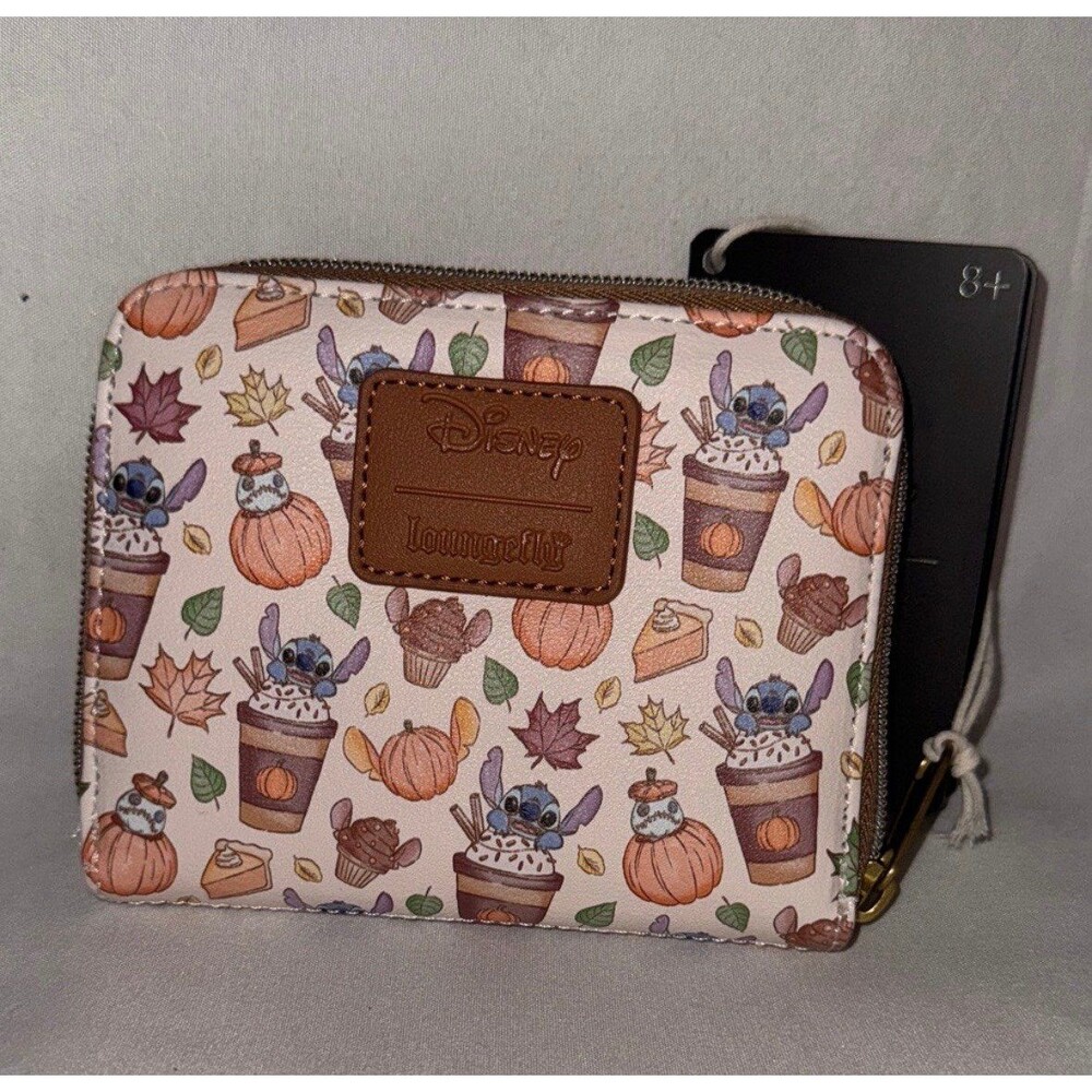 Disney Stitch Pumpkin Spice Wallet Loungefly
